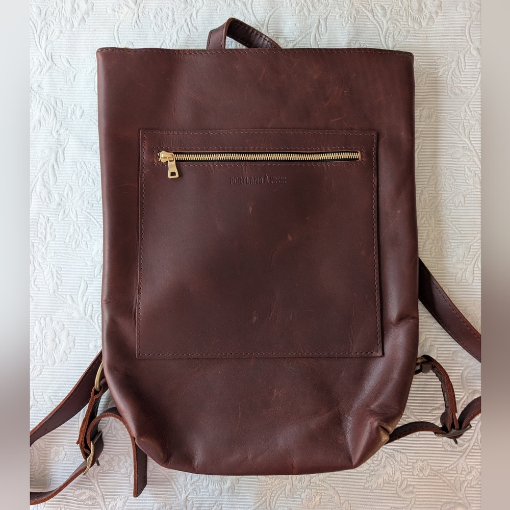 Portland Leather Laptop Backpack